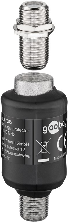 SAT-Überspannungsschutz SAT-Überspannungsschutz - zur Montage zwischen Receiver und LNB