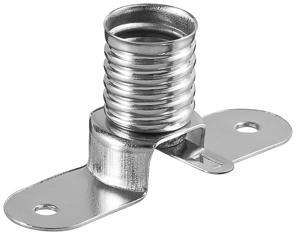 E10 Steg-Lampenfassung E10 Steg-Lampenfassung - max. 10 W/24 V (DC), Lötfahne (U)