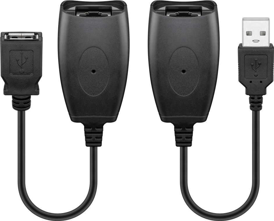 USB 2.0 Hi-Speed Verlängerungskabel, Schwarz USB 2.0 Hi-Speed Verlängerungskabel, Schwarz - USB 2.0-Stecker (Typ A) > USB 2.0-Buchse (Typ A)