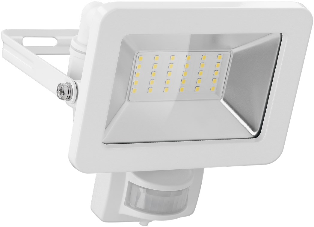 LED-Außenstrahler, 30 W, mit Bewegungsmelder LED-Außenstrahler, 30 W, mit Bewegungsmelder - mit 2550 lm, neutralweißem Licht (4000 K), PIR-Sensor mit ON-/OFF-Funktion und M16-Kabelverschraubung, für den Außeneinsatz geeignet (IP44)