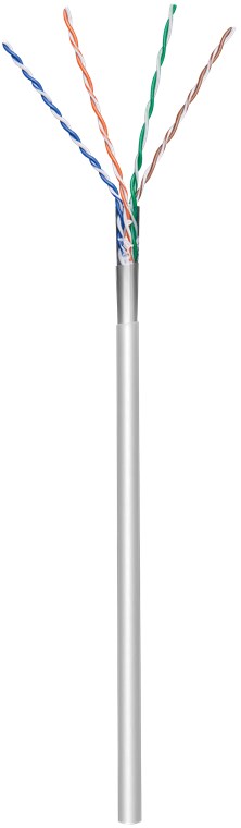 CAT 5e Netzwerkkabel, F/UTP, Grau CAT 5e Netzwerkkabel, F/UTP, Grau - Kabellänge 100 m - Kupferleiter (CU), AWG 26/7 (stranded), PVC-Kabelmantel
