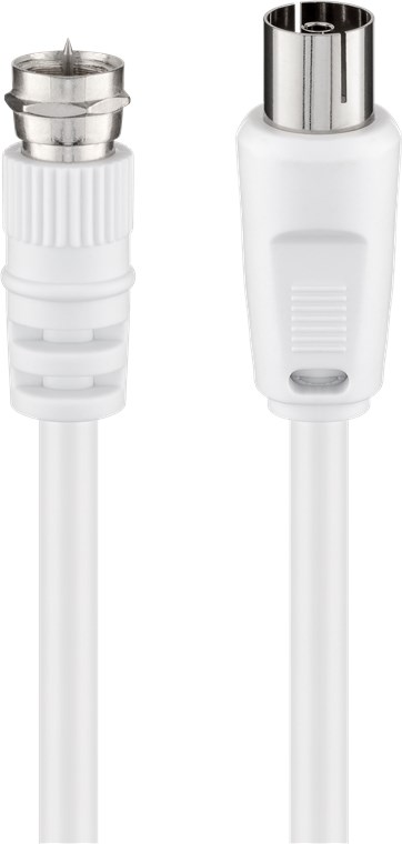 SAT/Antennen Adapterkabel ( - Kabellänge 1.5 m - F-Stecker > Koax-Buchse